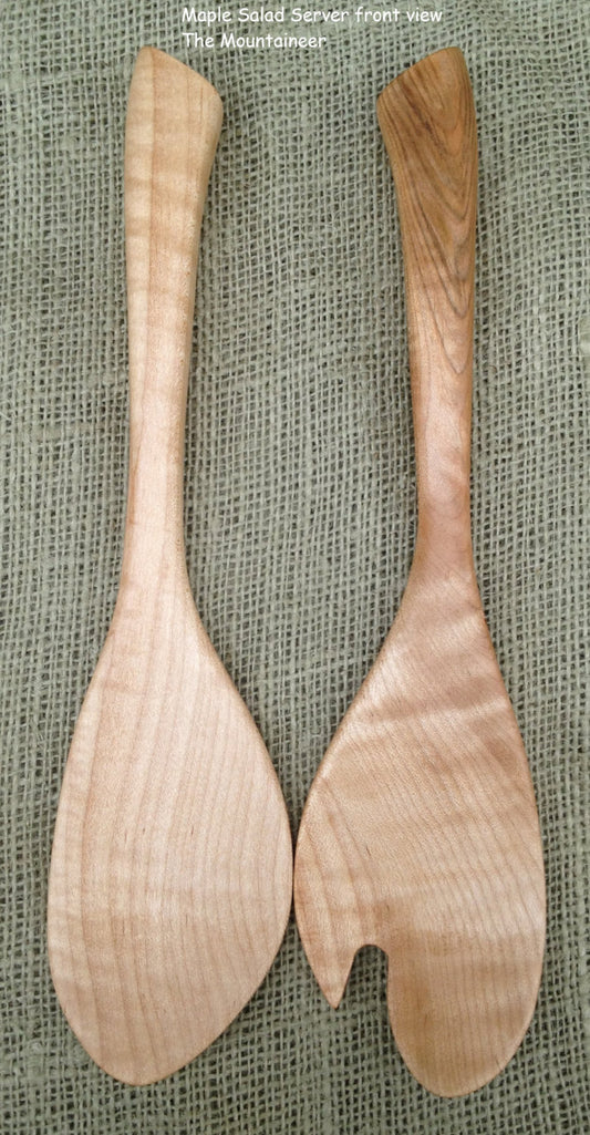 Salad Server set in Wood, Maple